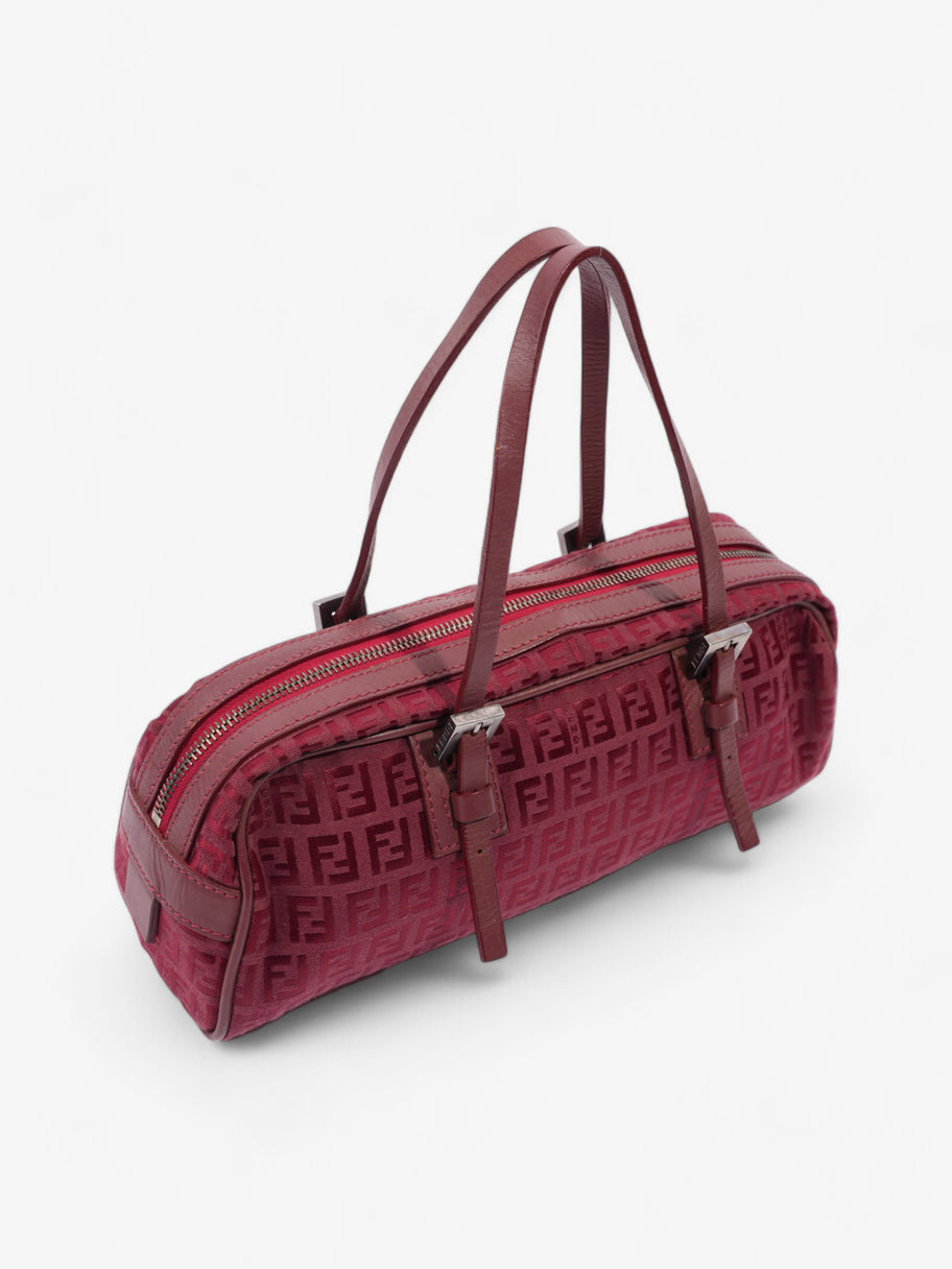 Fendi Vintage Zucchino Red Canvas Image 7