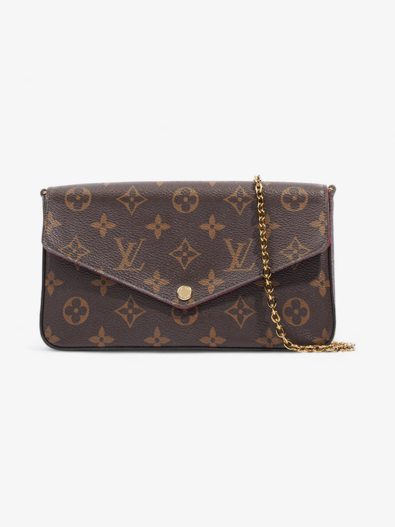  Louis Vuitton Felicie Pochette Monogram Coated Canvas