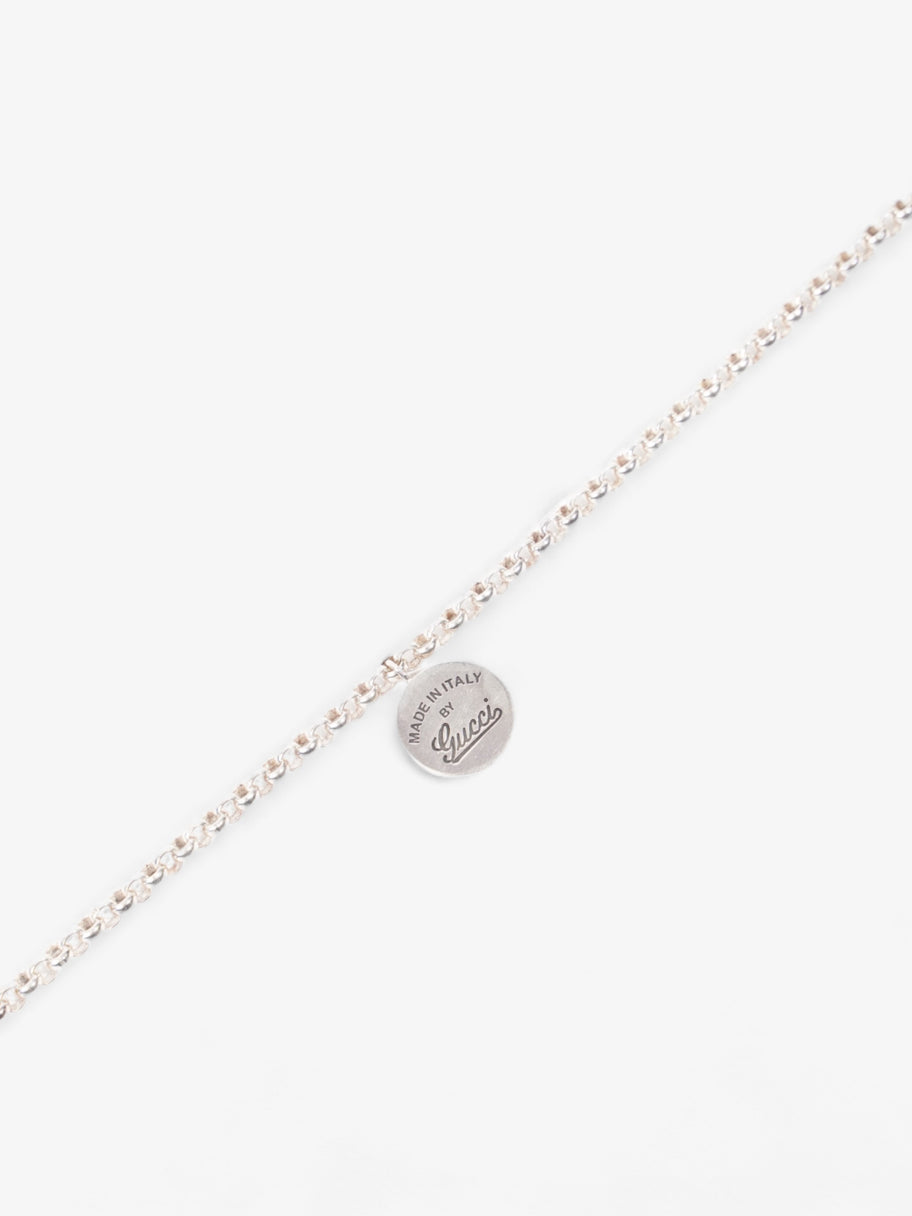 Gucci Logo Circle Necklace Silver Silver Sterling Image 5