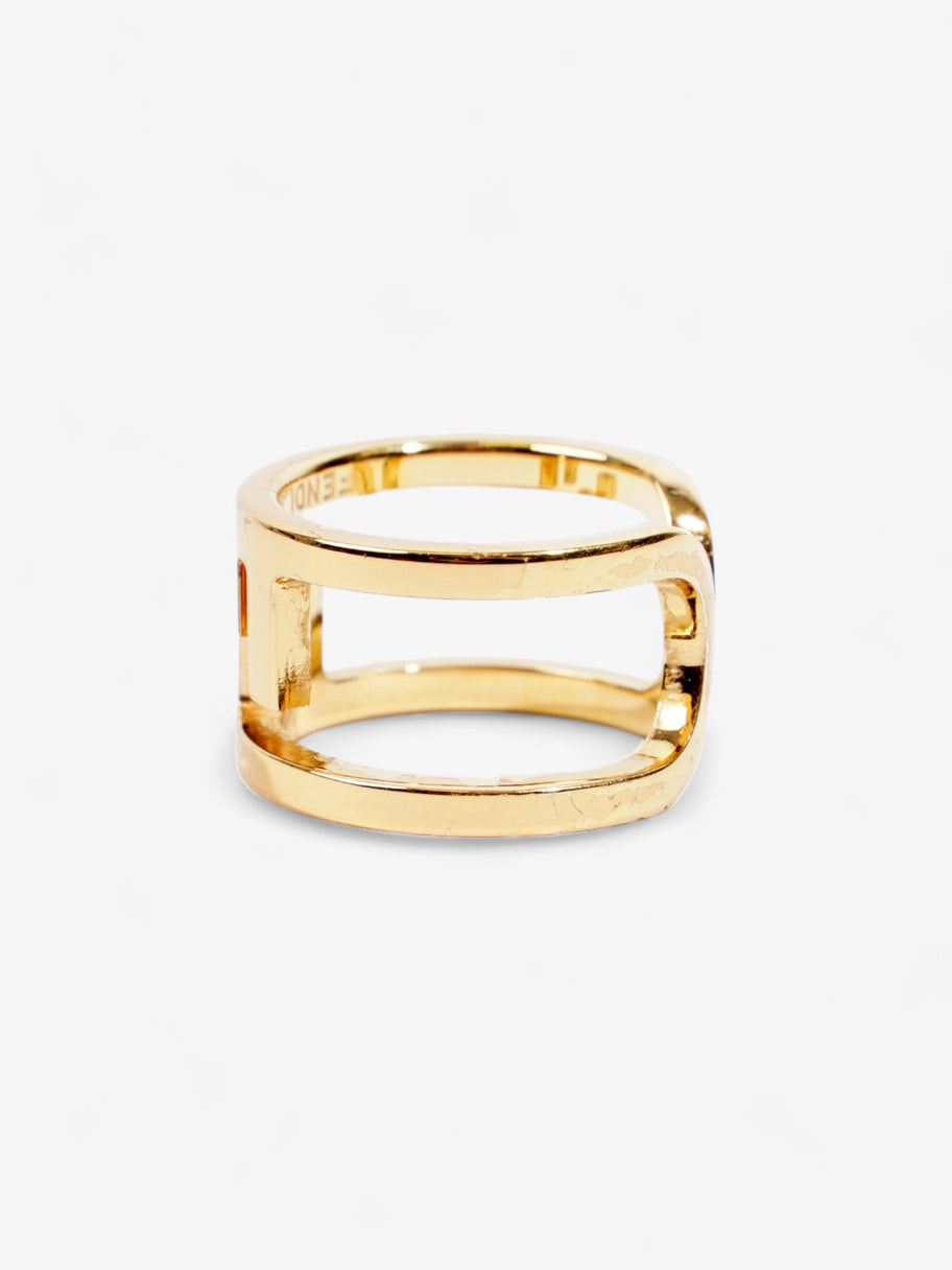 Fendi O'Lock Ring Gold Base Metal Medium (55mm) Image 3