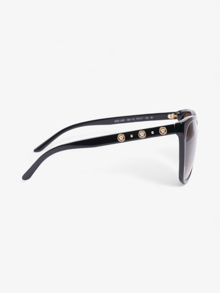 Versace Medusa Detailed Sunglasses Black / Gold Acetate 140mm Image 4