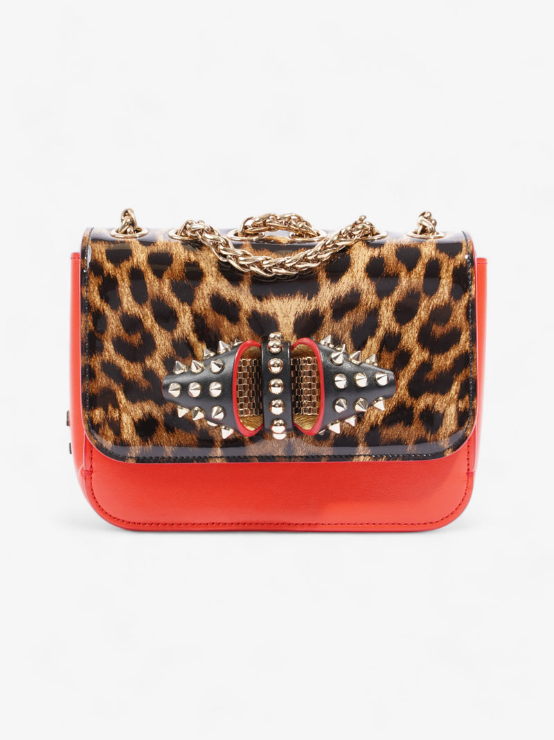  Christian Louboutin Sweet Charity Leopard Print / Red Leather