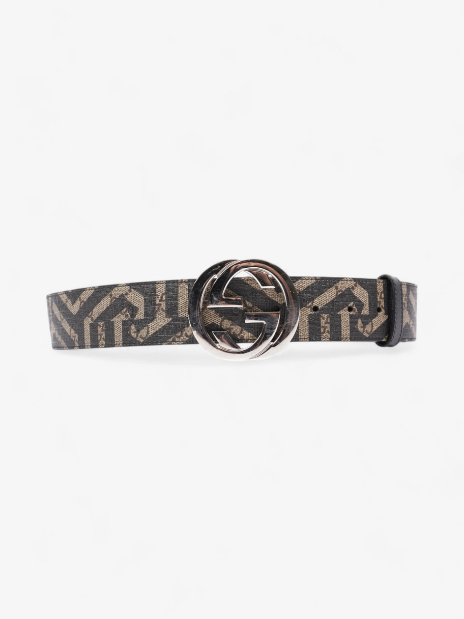 Gucci Interlocking G Wide Belt GG Supreme / Black Canvas 100cm / 40