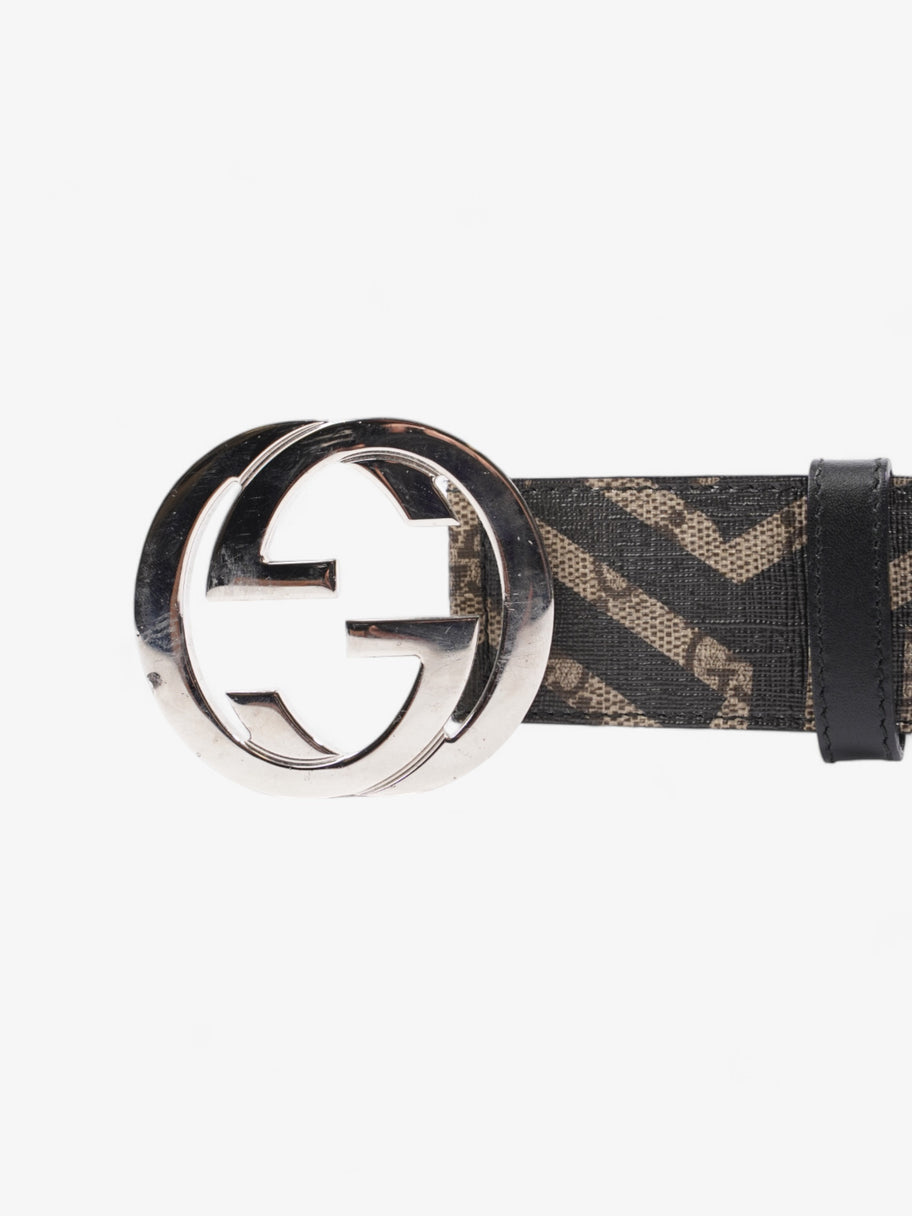 Gucci Interlocking G Wide Belt GG Supreme / Black Canvas 100cm / 40