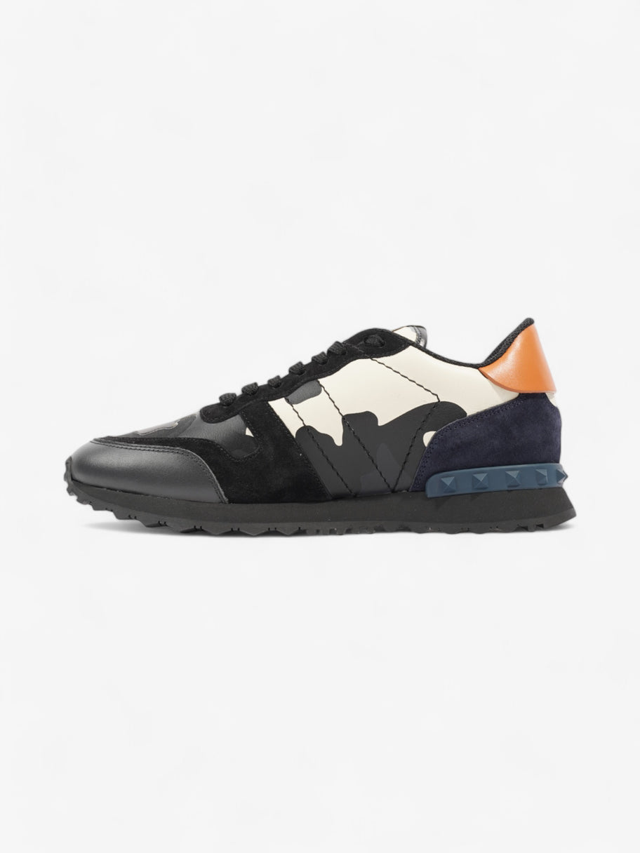 Valentino Rockrunner Sneakers Black / White / Orange Leather EU 41 UK 7 Image 3