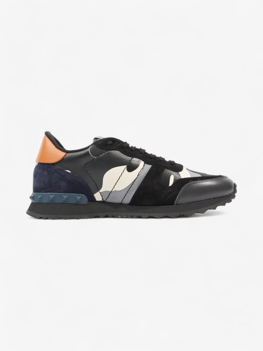 Valentino Rockrunner Sneakers Black / White / Orange Leather EU 41 UK 7 Image 4