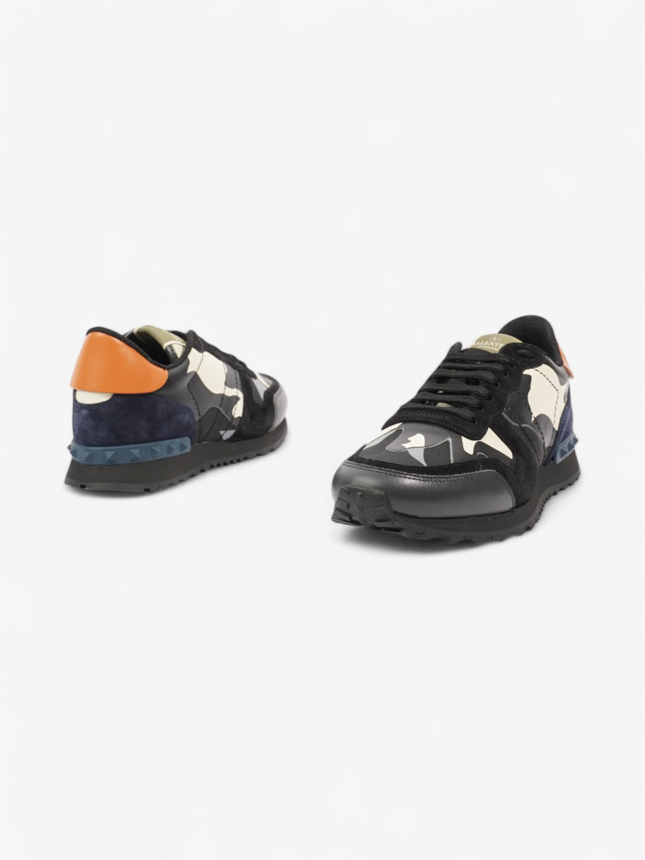 Valentino Rockrunner Sneakers Black / White / Orange Leather EU 41 UK 7 Image 9