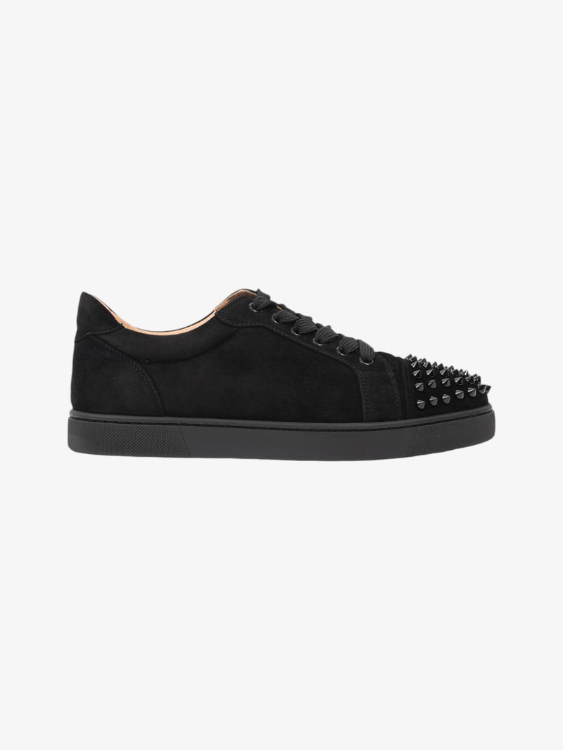  Christian Louboutin Vieira Spikes Sneakers Black Suede EU 39 UK 6