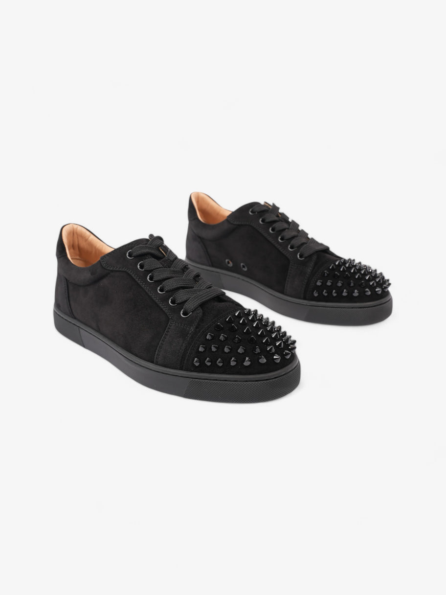 Christian Louboutin Vieira Spikes Sneakers Black Suede EU 39 UK 6 Image 2