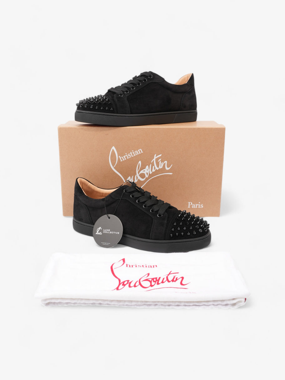 Christian Louboutin Vieira Spikes Sneakers Black Suede EU 39 UK 6 Image 9