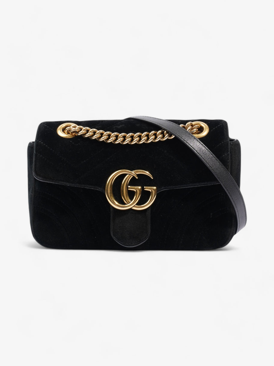 Gucci GG Marmont Black Velvet Mini Image 1