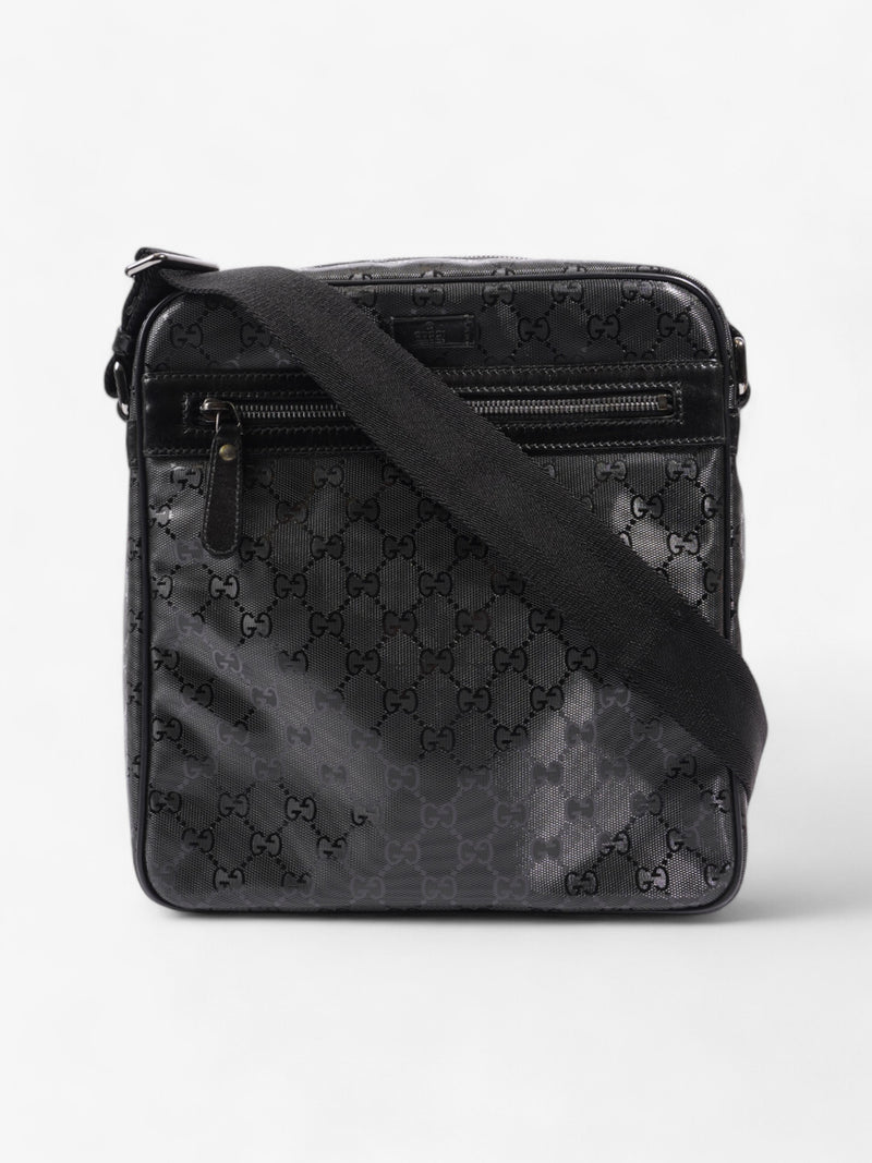  Gucci GG Imprime Messenger Black Coated Canvas