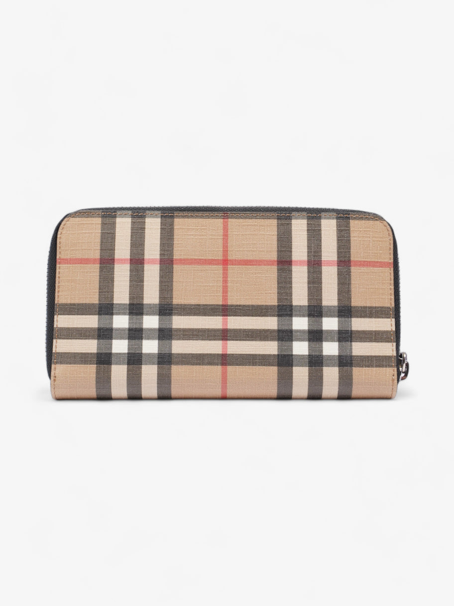 Burberry Elmore Zip Around Wallet House Check Canvas Image 3