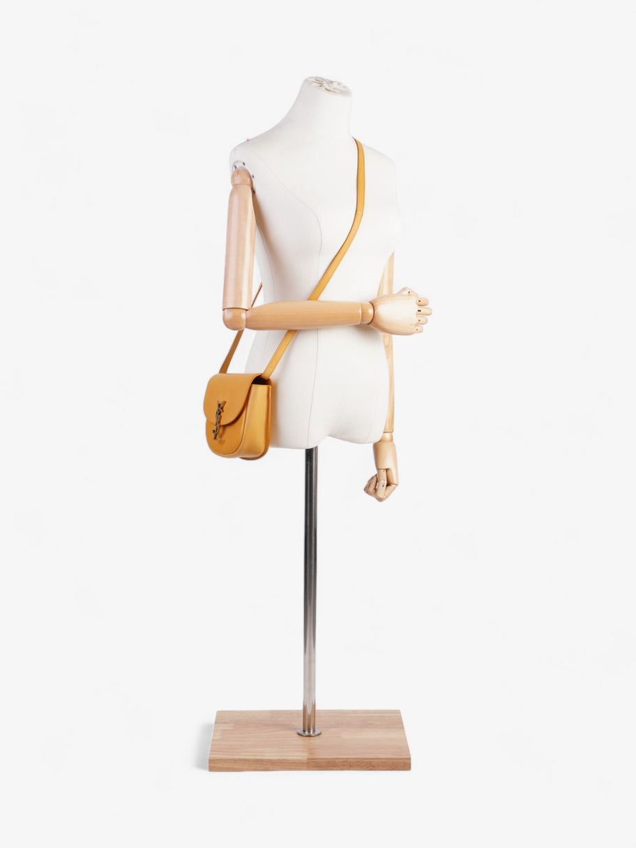 Saint Laurent Kaia Satchel Mustard Yellow Leather Small Image 9