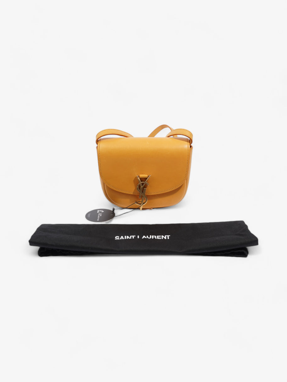 Saint Laurent Kaia Satchel Mustard Yellow Leather Small Image 8