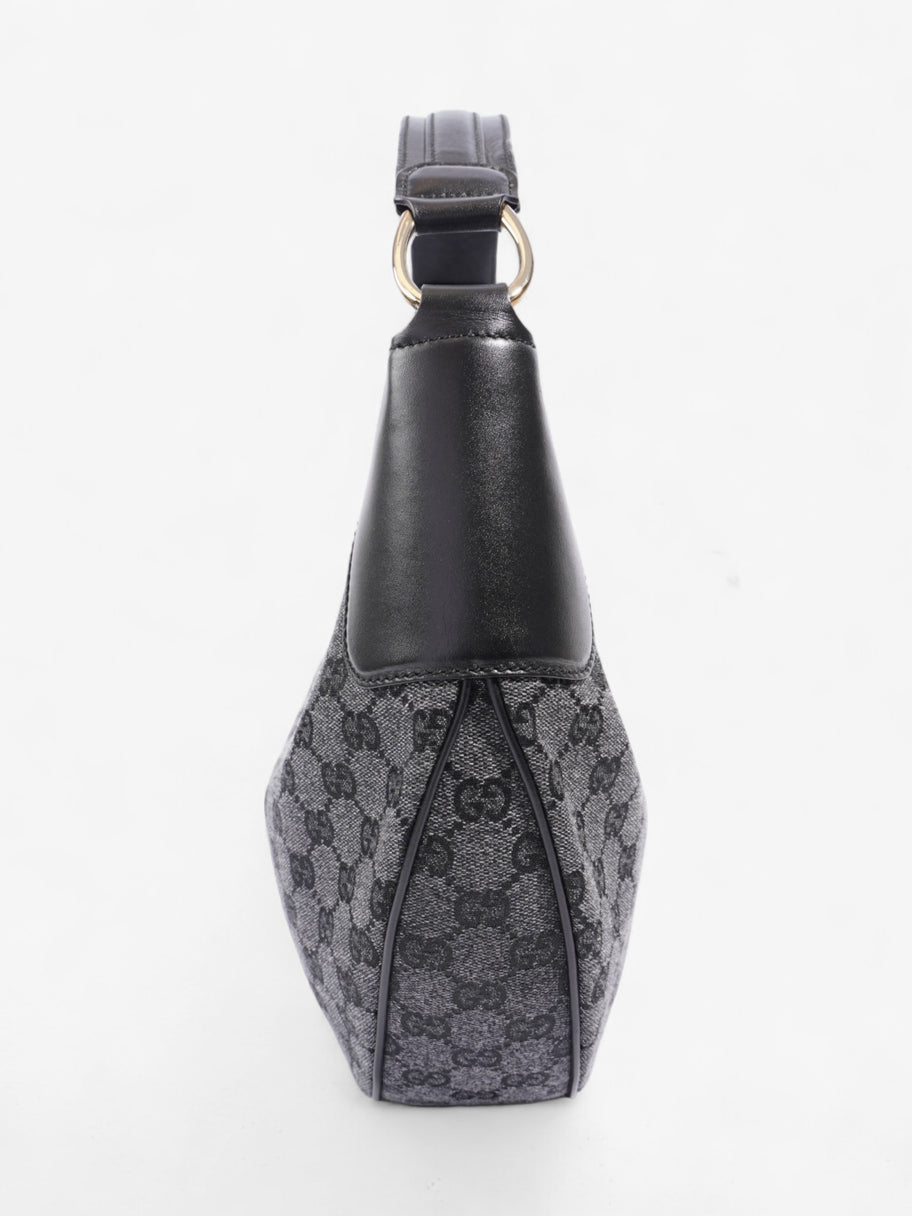 Gucci Half Moon Hobo Black Denim GG Supreme Denim Image 5