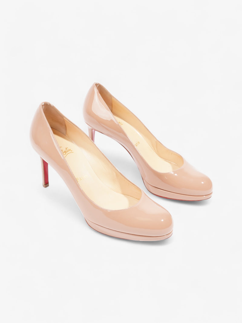  Christian Louboutin New Simple Pump 85 Nude Patent Leather EU 38.5 UK 5.5