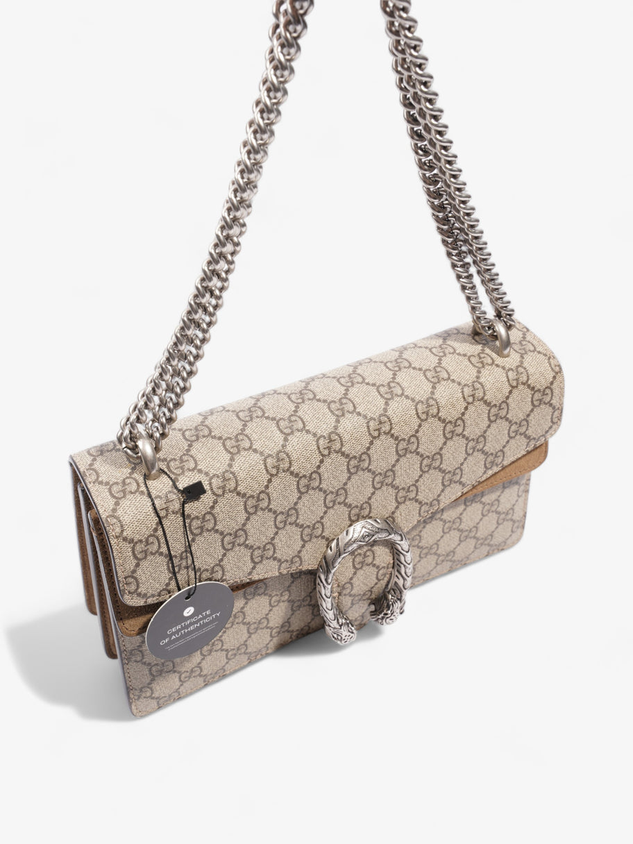 Gucci Dionysus Beige And Ebony GG Supreme Coated Canvas Small Image 9