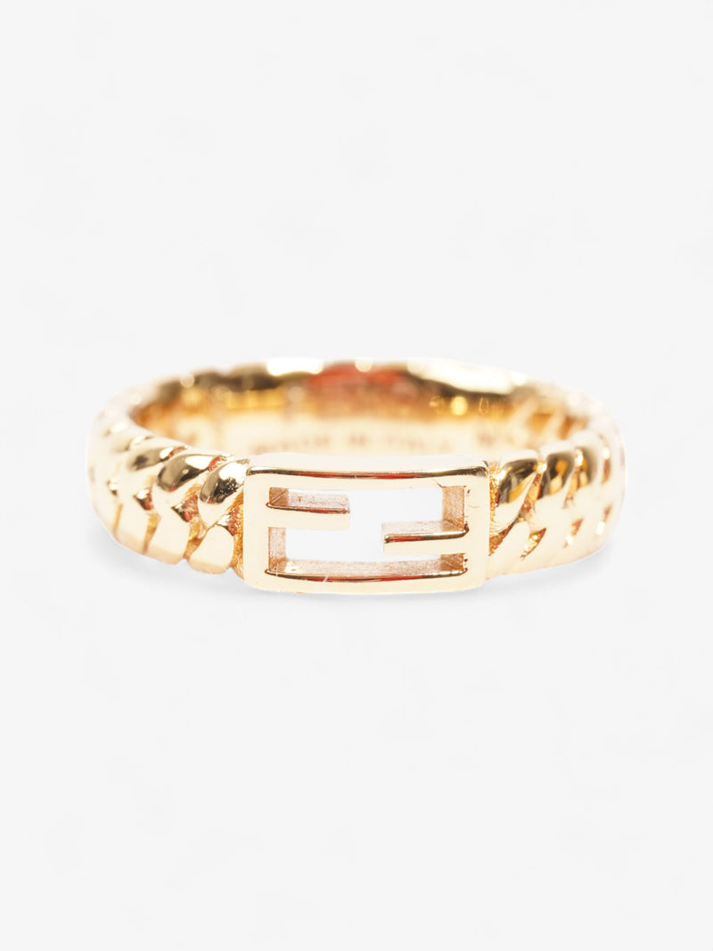  Fendi Baguette Ring Gold Brass Medium (54mm)