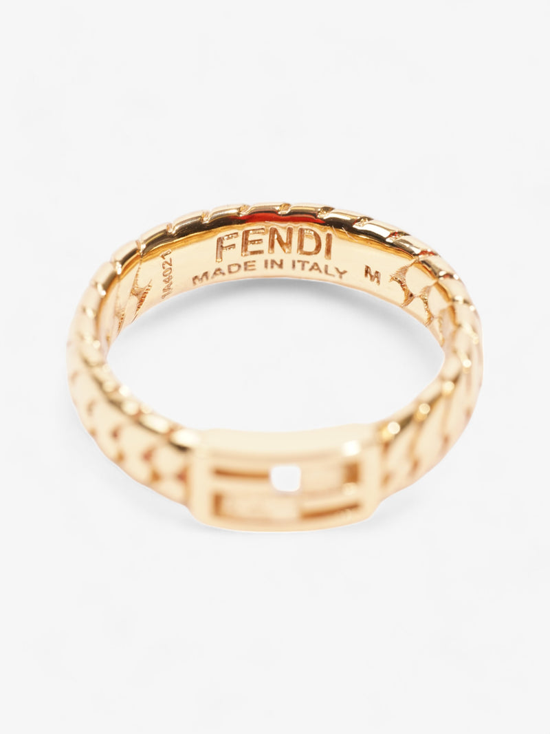  Fendi Baguette Ring Gold Brass Medium (54mm)