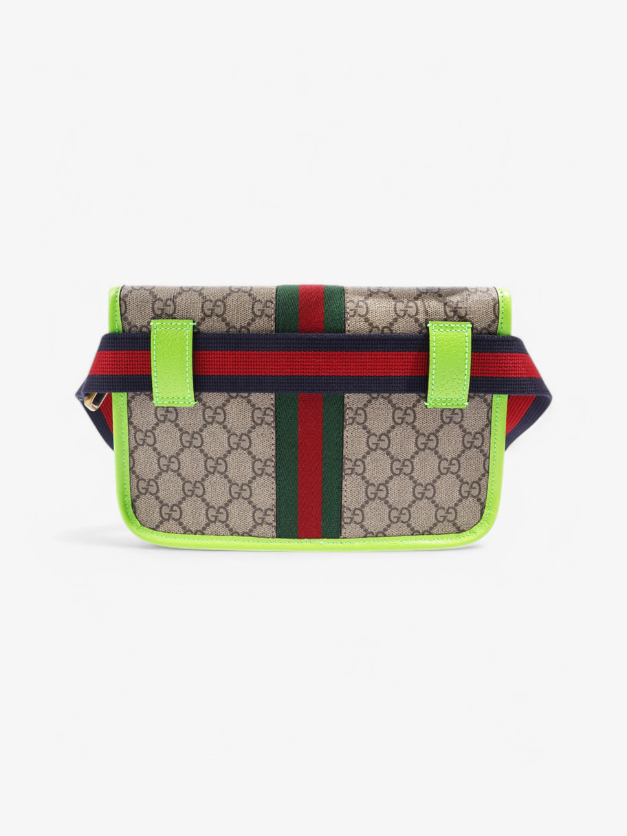 Gucci Ophidia Belt bag Beige  / Green / Red Coated Canvas Image 4