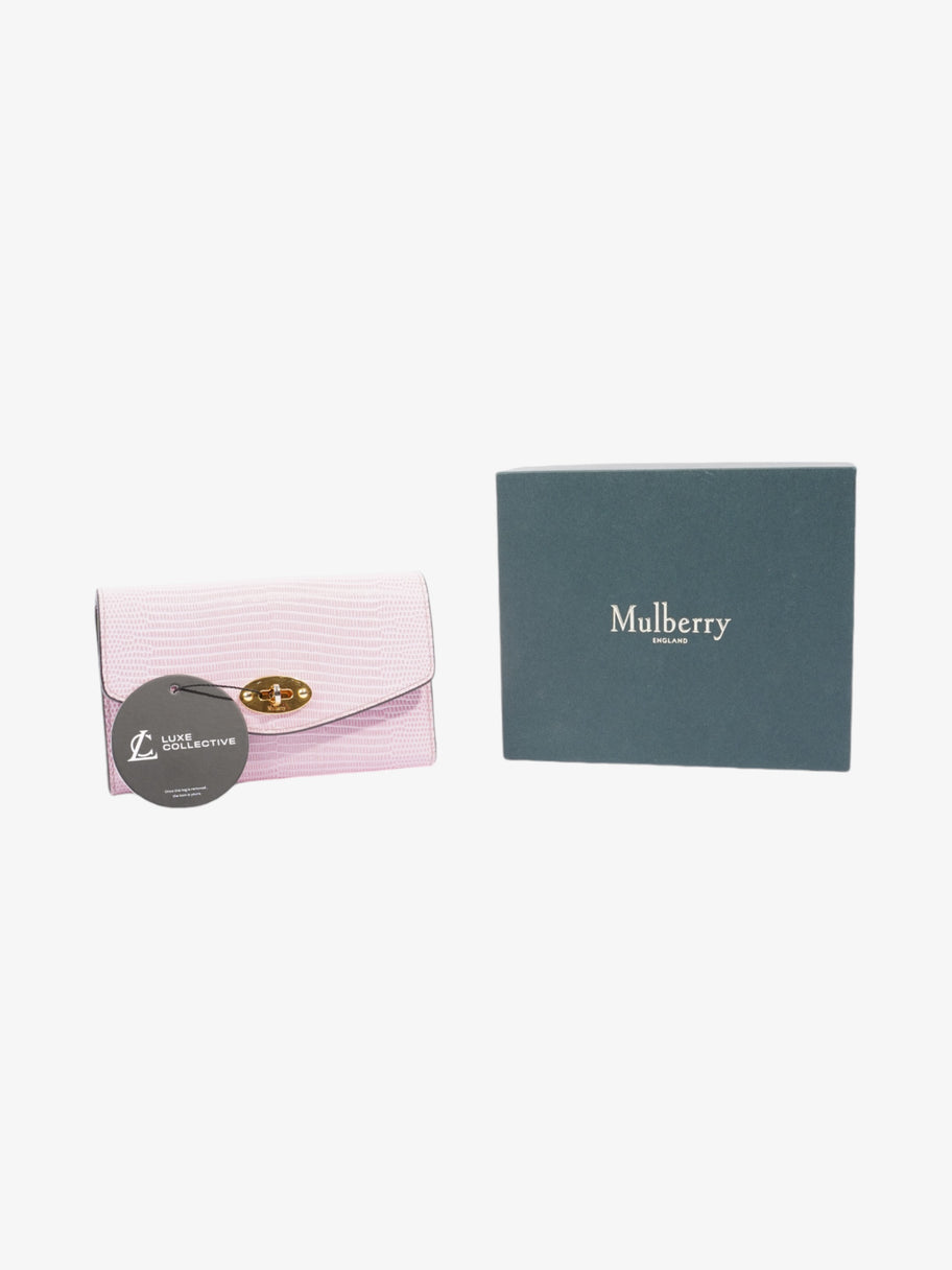 Mulberry Darley Wallet Lilac Blossom Embossed Leather Medium Image 7