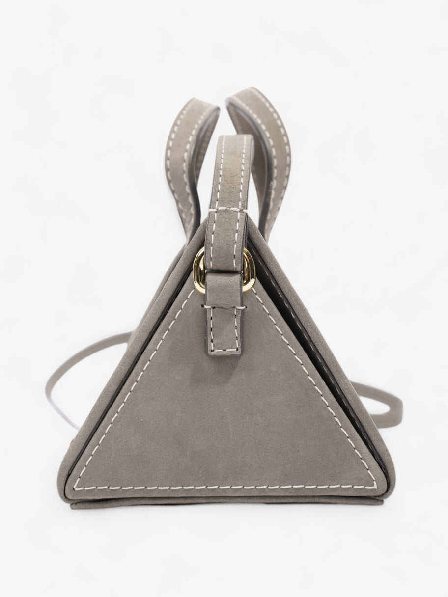 Jacquemus Le Porte Lunettes Triangle Dark Grey Suede Image 3