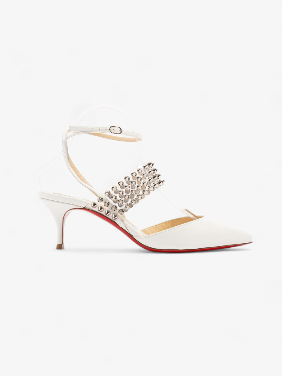 Christian Louboutin Levita 55 55 White / Silver Leather EU 37 UK 4 Image 1