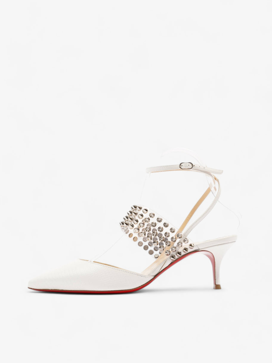 Christian Louboutin Levita 55 55 White / Silver Leather EU 37 UK 4 Image 5