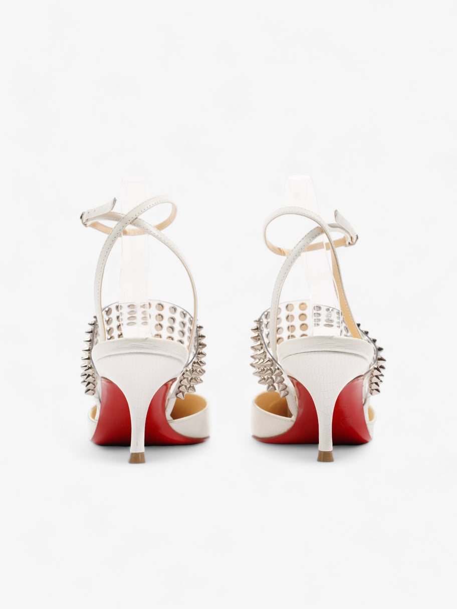 Christian Louboutin Levita 55 55 White / Silver Leather EU 37 UK 4 Image 6