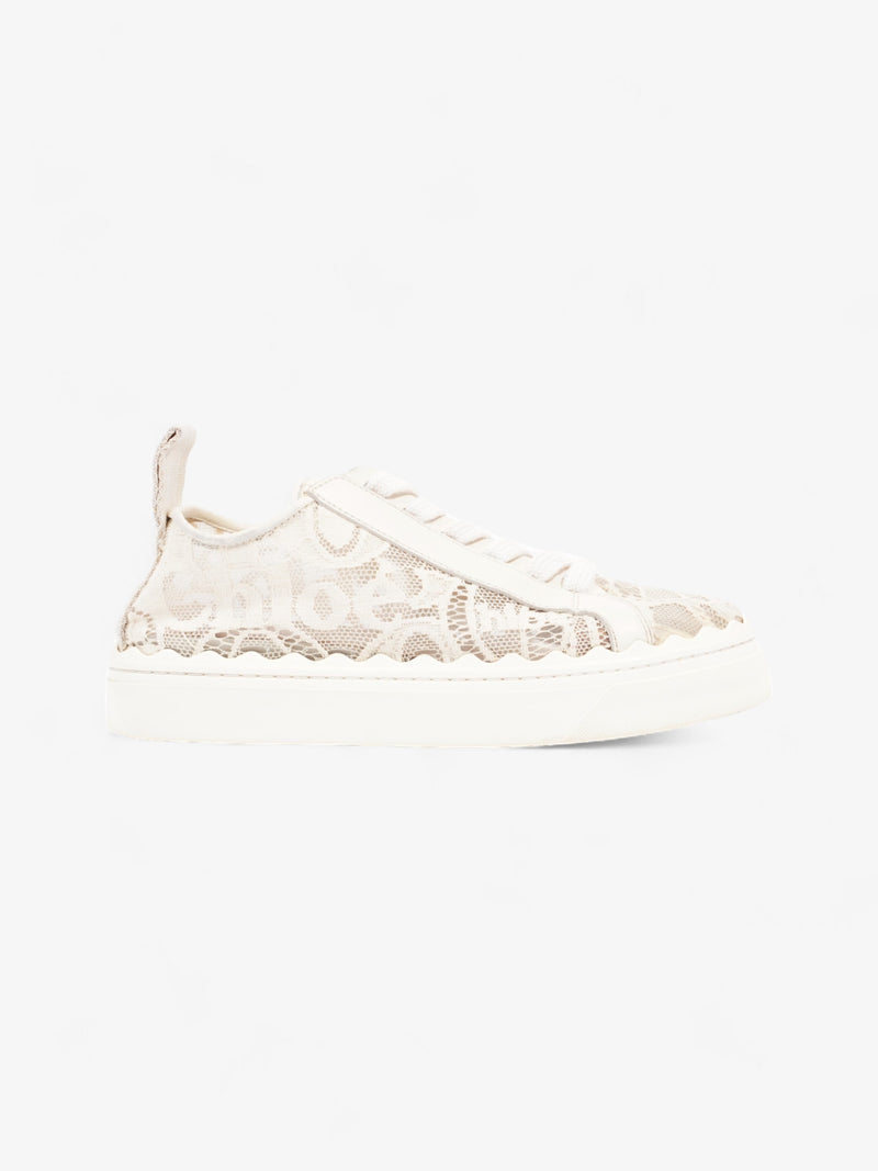  Chloe Lauren Sneakers Cream / Black Lace EU 38 UK 5