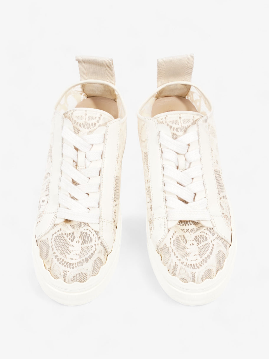 Chloe Lauren Sneakers Cream / Black Lace EU 38 UK 5 Image 8