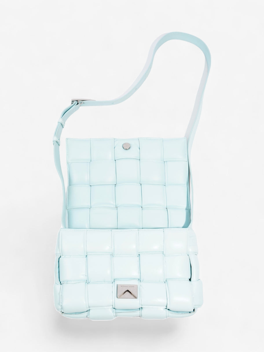 Bottega Veneta Padded Cassette Light Blue Intrecciato Leather Image 7