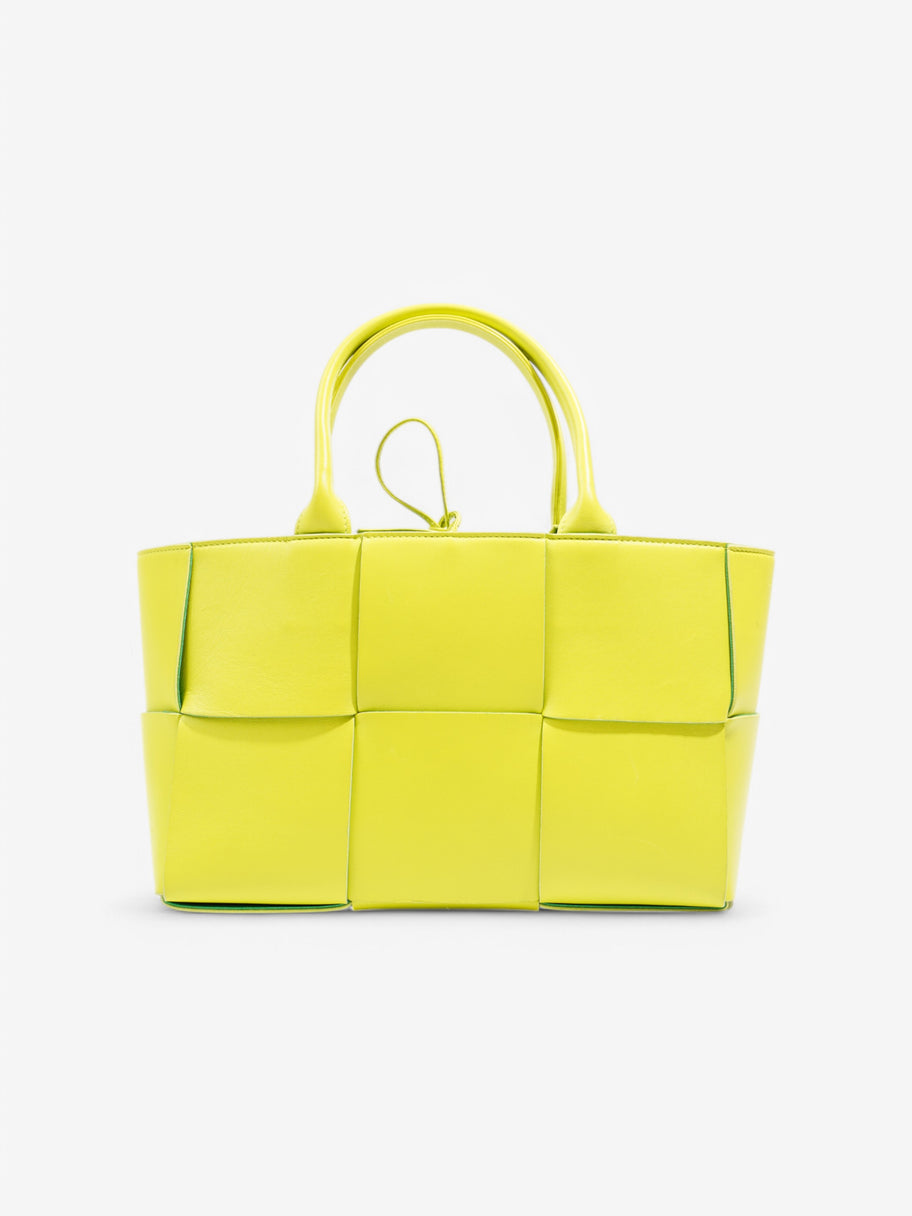 Bottega Veneta Acro Tote Lime Green Leather Small Image 4