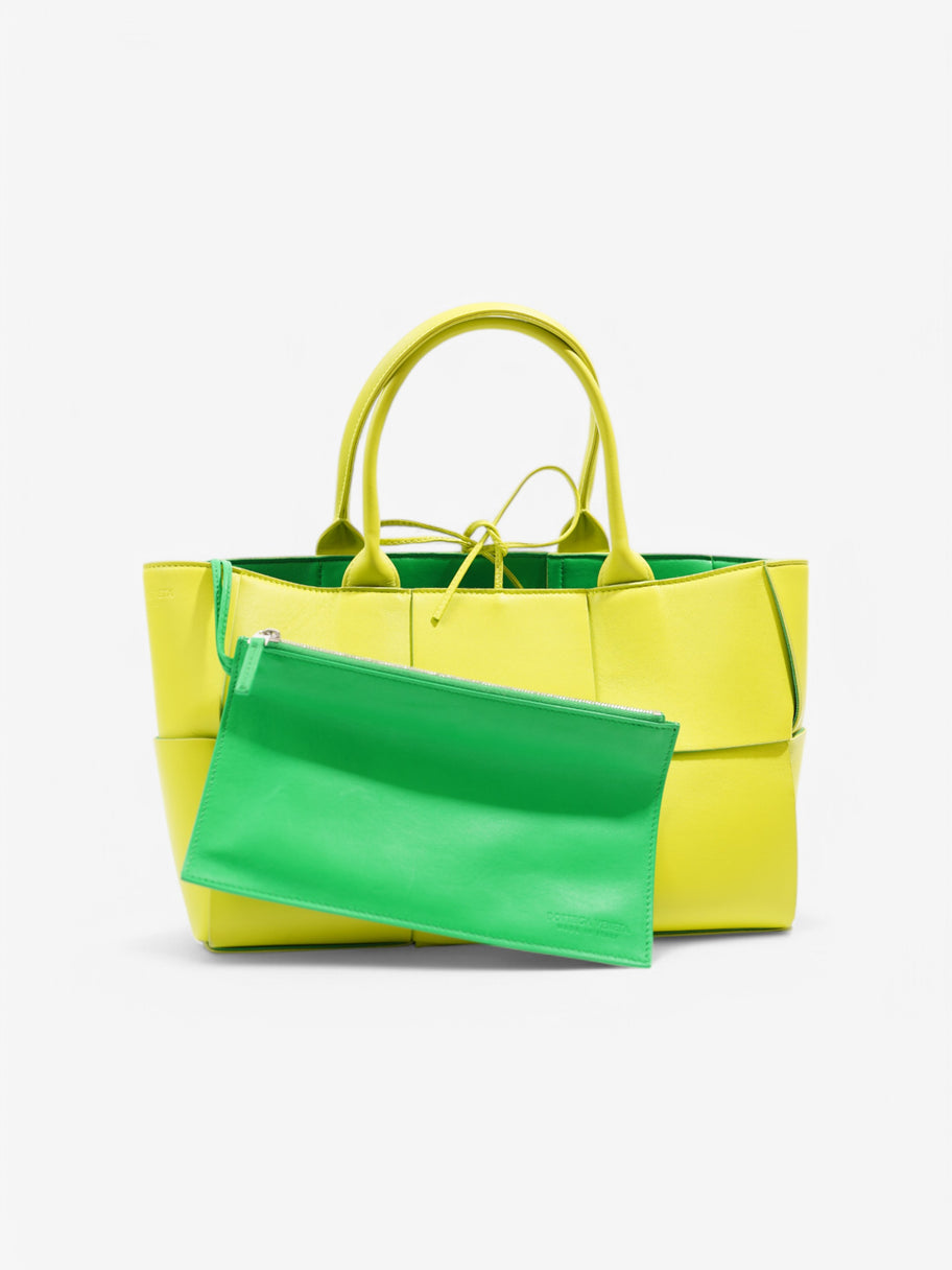 Bottega Veneta Acro Tote Lime Green Leather Small Image 7