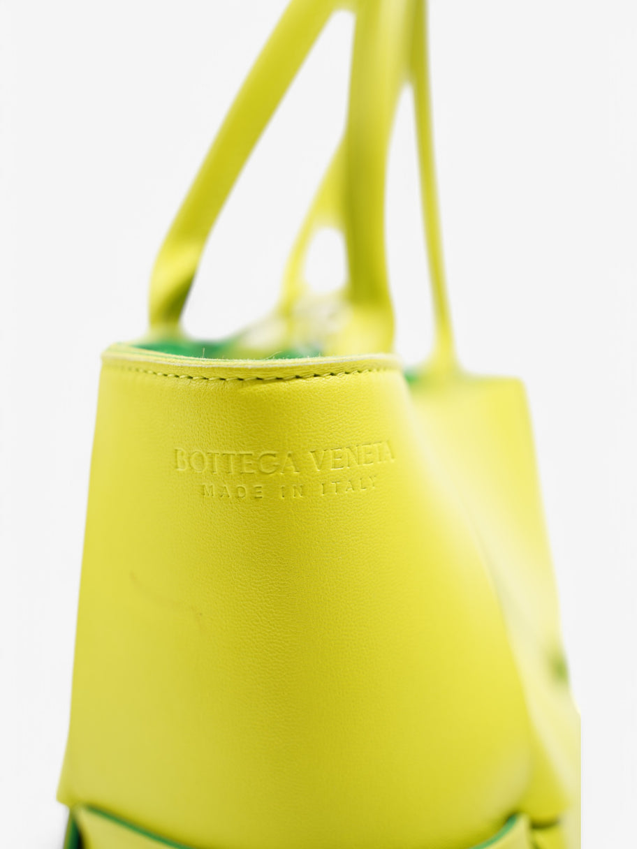 Bottega Veneta Acro Tote Lime Green Leather Small Image 8