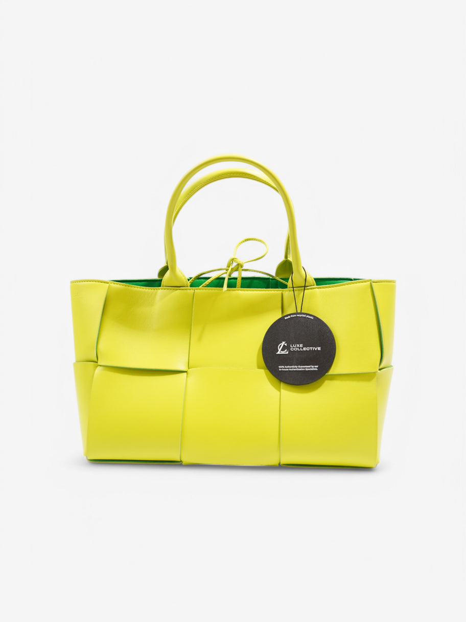 Bottega Veneta Acro Tote Lime Green Leather Small Image 9