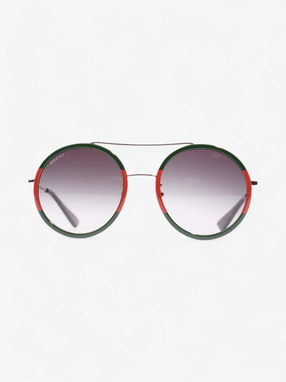 Gucci Round Sunglasses Red / Green Acetate 56mm Image 1