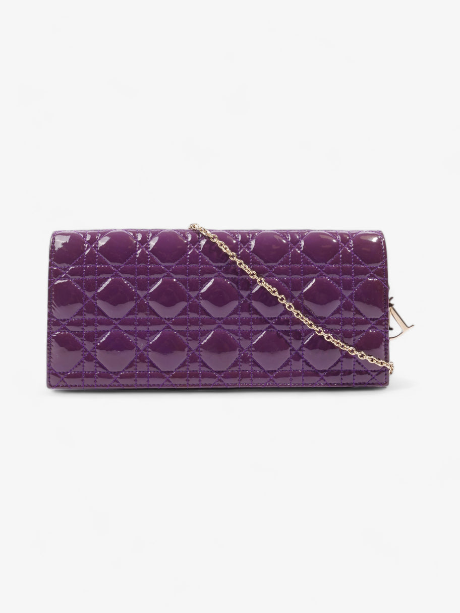 Christian Dior Long Flap Purple Patent Leather Image 1