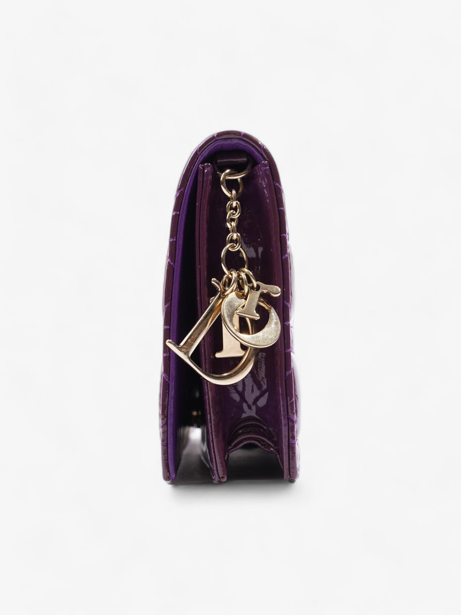 Christian Dior Long Flap Purple Patent Leather Image 3