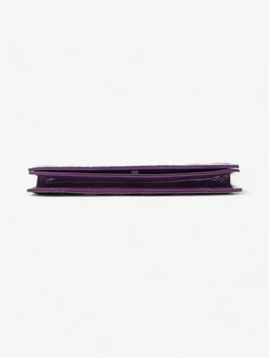 Christian Dior Long Flap Purple Patent Leather Image 6