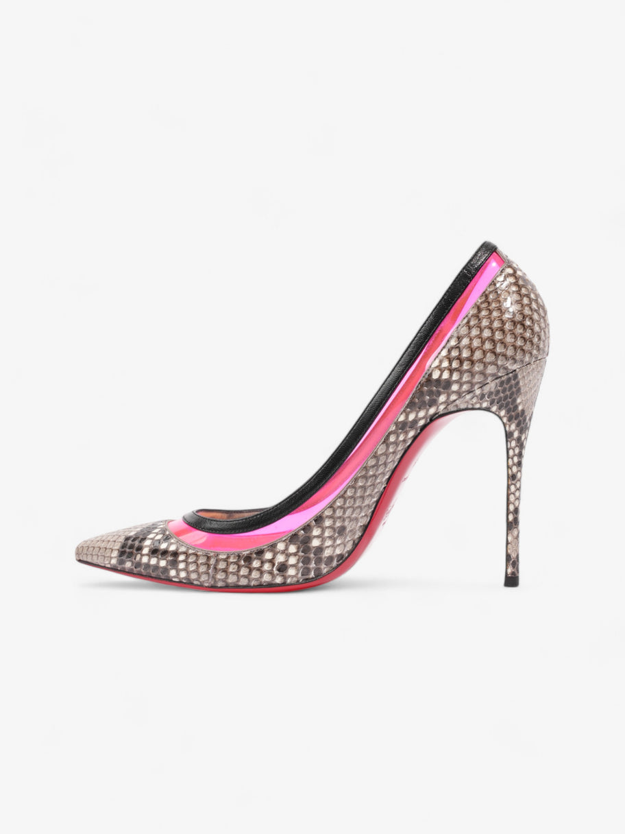 Christian Louboutin Paulina 100mm Python / Neon Pink / Black Python EU 39 UK 6 Image 3