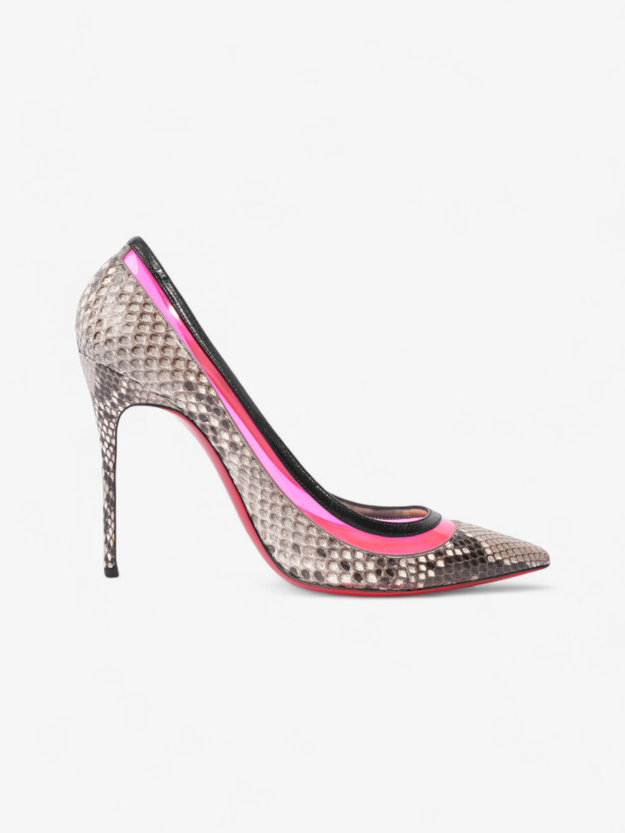 Christian Louboutin Paulina 100mm Python / Neon Pink / Black Python EU 39 UK 6 Image 4