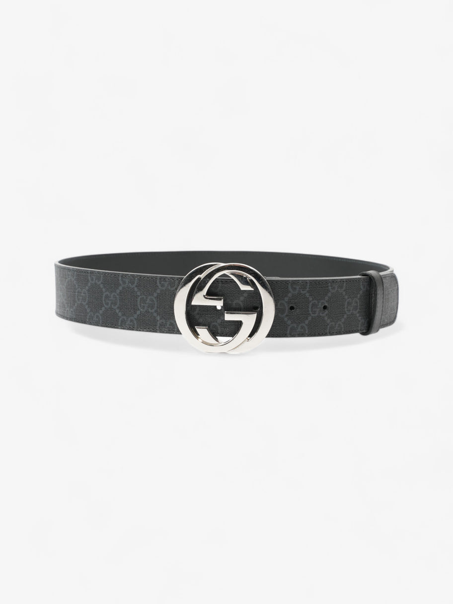 Gucci Interlocking G Belt Black GG Supreme Coated Canvas 85cm 34