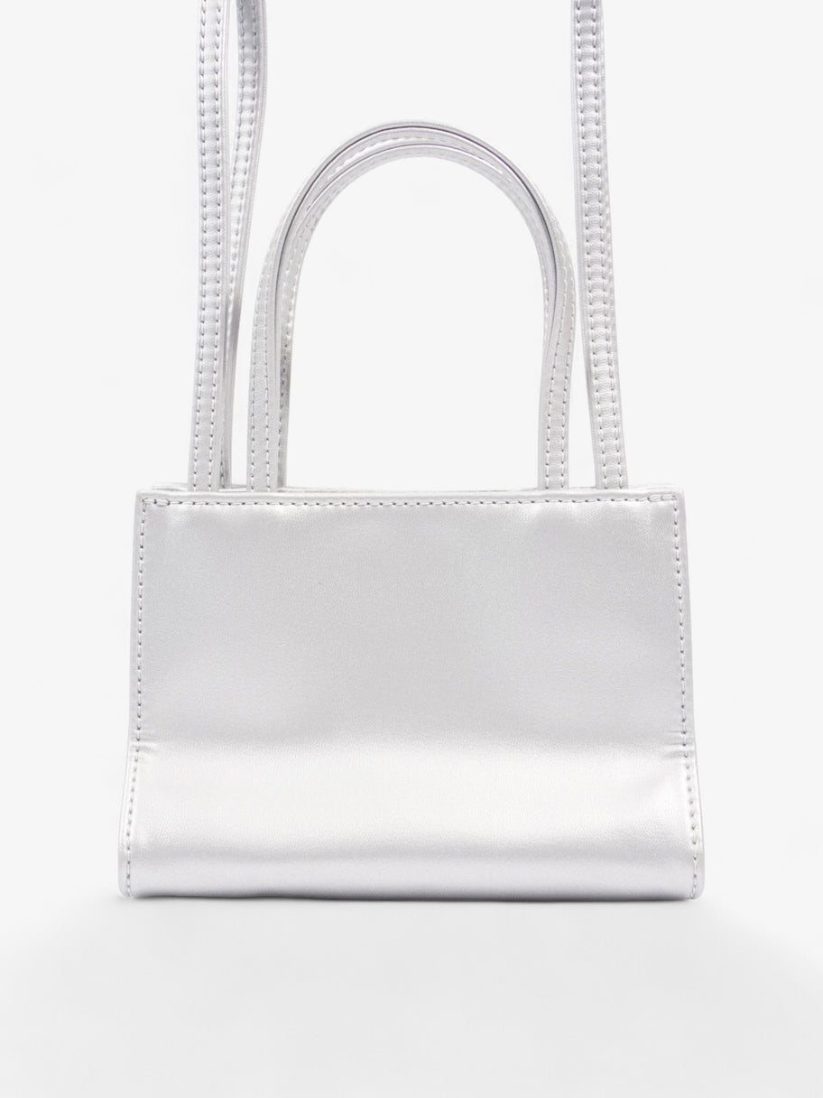 Telfar Shopping Bag Silver Polyurethane Small Image 4