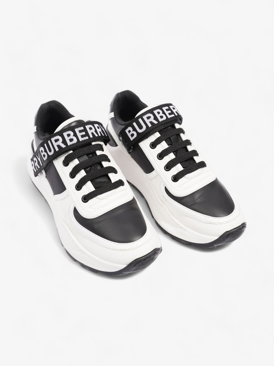 Burberry Ronnie Trainer Black / White Leather EU 38 UK 5 Image 8