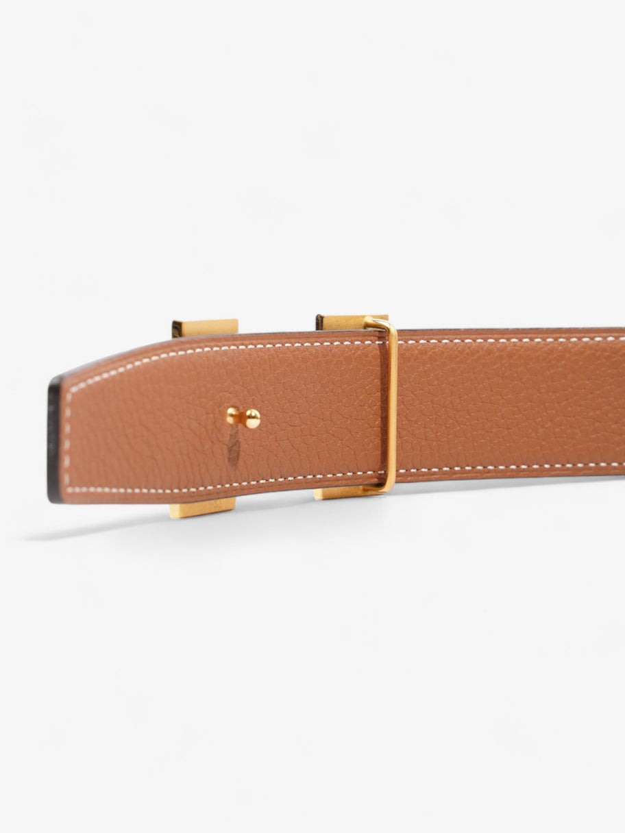 Hermes H Reversible Belt Black / Brown Leather 105cm 42