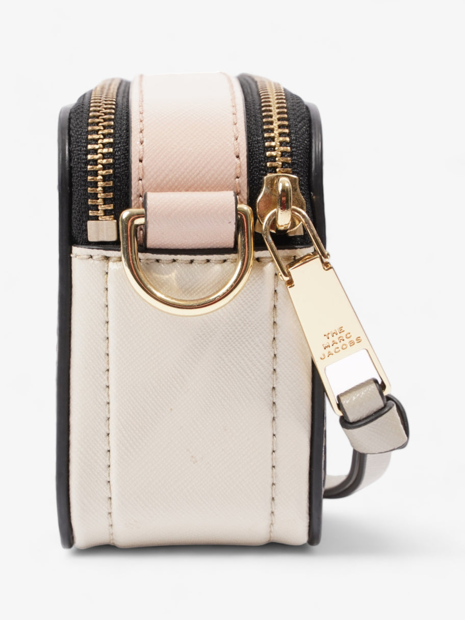 The Snapshot Cream / Blush Pink / Grey Saffiano Leather Image 3