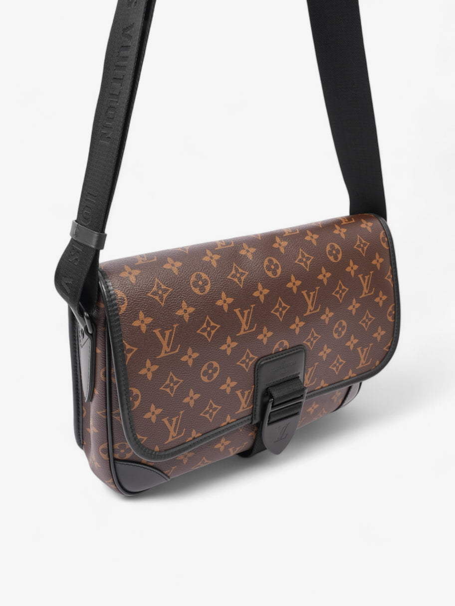 Louis Vuitton Macassar Archy Messenger Monogram / Black Coated Canvas MM Image 7