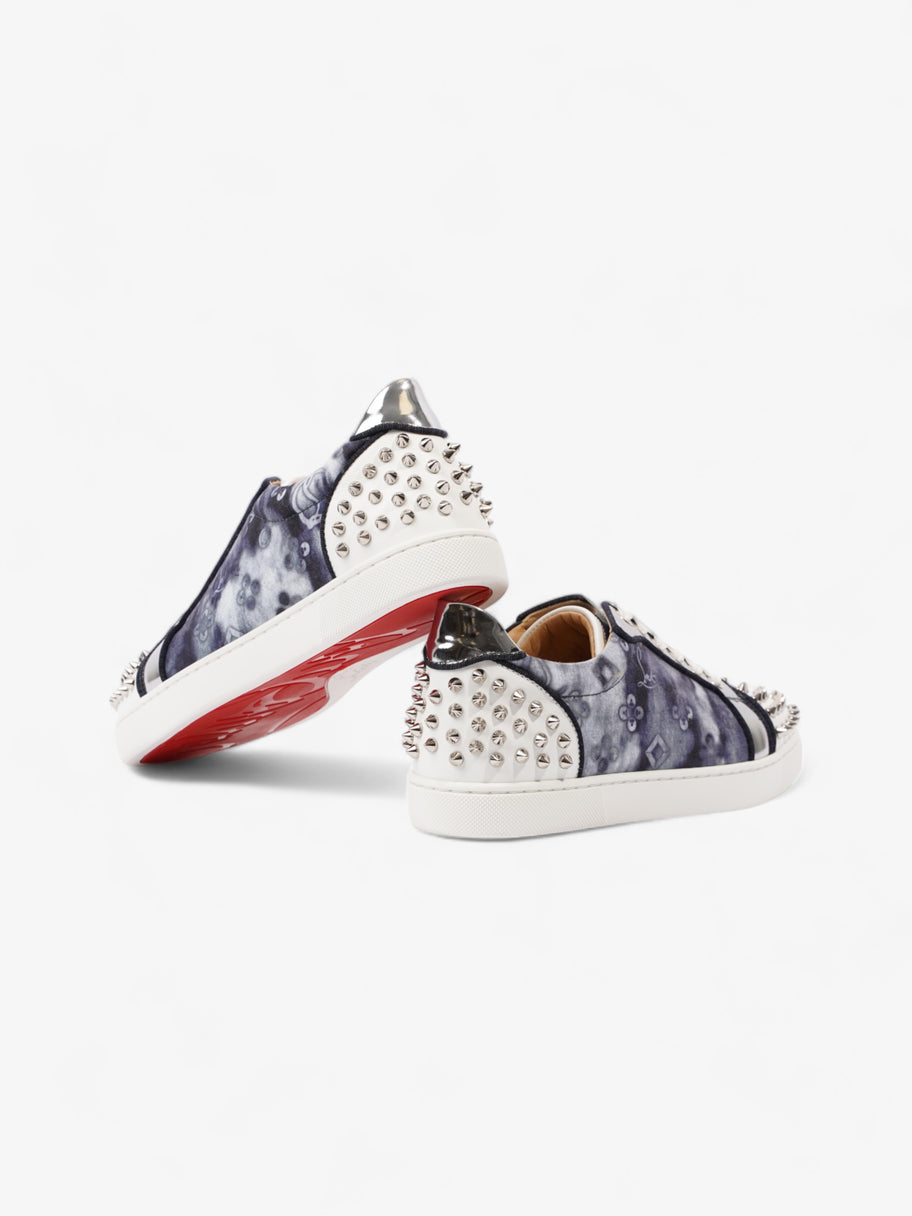 Christian Louboutin Vieira 2 Orlato Flat White / Silver / Blue Denim EU 38 UK 5 Image 10